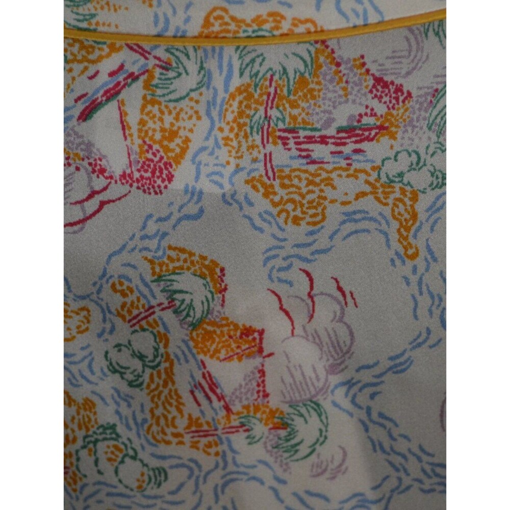 NWT Morgan Lane Silk 2 Pc Sleep Short Tropical Vacation Print Comfy Lounge Set - Picture 10 of 16